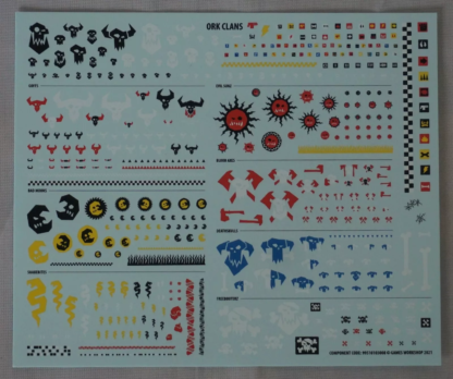 Ork Clans Transfer Sheet 2021 (99510103008)