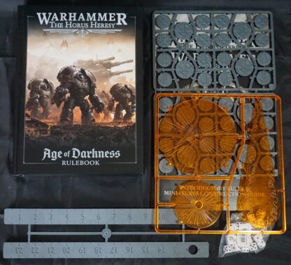 30k Horus Heresy Age of Darkness Rulebook 3rd Edition + Weapon Templates + Markers + Dice
