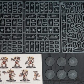 30k Horus Heresy Space Marine Cataphractii Terminators with combi-bolters and power fists (6 Models)